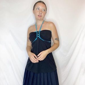 CANT MISS navy halter top